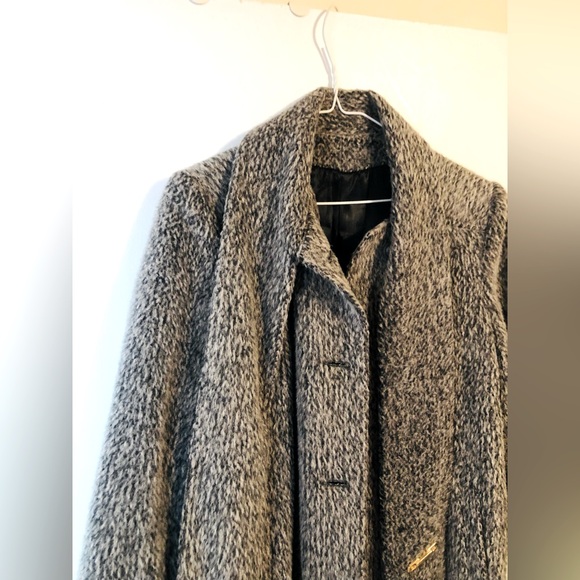 SEARS Vintage heavy Wool coat with scarf M/L - Picture 4 of 13